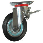 RUOTA INDUSTR. GIREV. D.125 C/FRENO EXPORT