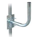 SUPPORTO CURVO PALO/MURO CM.24 FIG.2