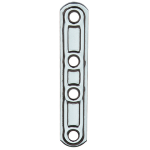 LASTRINA INOX DIRITTA 4 FORI ART.163IN MM.100 -STA147-