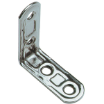 LASTRINA INOX ANG. 4 FORI ART.164IN MM.50X50