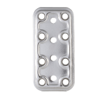 PIASTRA INOX DIRITTA ART.745 MM.40X80 -STA58-