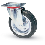 RUOTA IND. ART.80 D.150 PIASTRA GIREVOLE