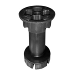 CF. 4 PIEDI  IN PLASTICA D.30 CM 15 COL. NERO - PI27-