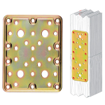 PIASTRA DIRITTA ACC.TROP. ART.776 MM.100X120 -STA56