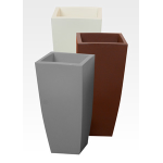VASO HOME QUADRO CM.33X33X70H.GHIACCIO