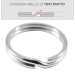 ANELLO PORTACHIAVI diametro 30 - confez. 100 pezzi