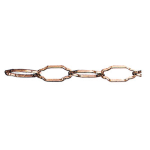 CATENA LAMPADARI SAGOMATA BRONZATA MM. 2,5*