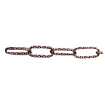 CATENA LAMPADARI RITORTA BRONZATA MM. 3,5*