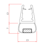 GUARNIZIONE X BOX DOCCIA MT.2 MOD.411