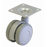 RUOTA X MOBILI SIRIO GRIGIA D.40 C/PIASTRA*