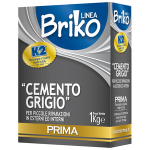 CEMENTO GRIGIO IN POLVERE 'BRIKO K2' Kg. 1 - scatola