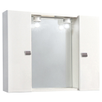 SPECCHIO DA BAGNO CON 2 ANTE BIANCO