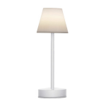 LAMPADA DA TAVOLO MOD.LOLA 30 BIANCO BATTERIA RICARICABILE