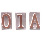 BL NUMERO CIVICO IN TERRACOTTA 4 CM.8,5H