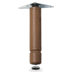 PIEDINO LEGNO COMPL.X MOB.CM.10 NOCE*