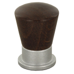POMOLO CONICO LEGN/OT.745A MM.19 NOCE SCURO