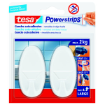 TESA POWERSTRIPS 2 GANCI AUTOAD.BIANCO GRANDI