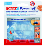 TESA POWERSTRIPS 5 GANCI AUTOAD.TRASPARENTE