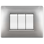 PLACCA LIFE Q MOD.LIVING PLAS.ALLUMINIO CH.4P