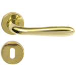 MANIGLIA C/ROSETTA 'AGNONE' ORO  -31A -