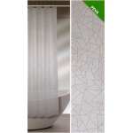 TENDA DOCCIA VINILE 240X200 MOSAICO BIANCO 