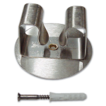 PORTASCOPA ADESIVO INOX - CF. BLISTER 1PZ