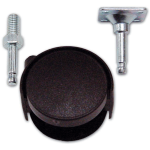 RUOTA CON PIASTRA E PERNO DOPPIA 55 ART 526