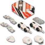 KIT DI SCORREVOLI KG 40 X BINARIO PORTA SCORREVOLE -FER76