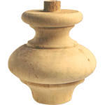 GAMBA IN LEGNO ONTANO A CIPOLLA ART.03.0031  MM.120XH.80