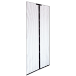 ZANZARIERA C/VELCRO X PORTE 140X250 NERO A STRISCE MAGN. RIDUCIBILE