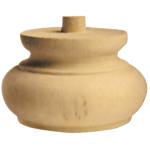 GAMBA IN LEGNO ONTANO A CIPOLLA 03.0015   MM130 X H.75