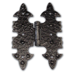 CERNIERA IN FERRO BATTUTO ALA PIANA 95X65MM CF.2PZ