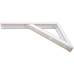 MENSOLA RINFORZATA BIANCA ART.349 CM 50