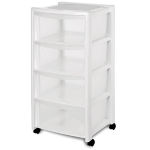 CASSETTIERA "LIBERA 4" CM 40X40X80H COLORE BIANCO STEFANPLAST