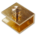 MENSOLA OTTONE NICHELATO ART 539 25X35