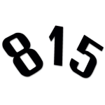 NUMERO ADESIVO 7 MM  75 NERO