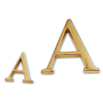 LETTERA F IN OTTONE MM 40