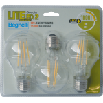 LAMPADA LED FILAMENTO BEGHELLI CF.3PZ GOCCIA E27 7W L.CALDA