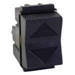 PULSANTE DOPPIO LIVING "STANDARD" 2NA-10A GRIGIO