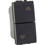 PULSANTE DOPPIO PER SERRANDA LIVING "PLUS" MAURER 10A GRIGIO