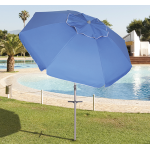 OMBRELLONE SPIAGGIA ALLUMINIO C/PICCHETTO POLY Ø220CM 32MM PAPILLON