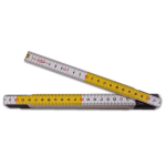 DOPPIOMETRO LEGNO BIANCO/GIALLO STANLEY 10 ASTE