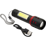 TORCIA LED IN ALLUMINIO MAURER BATTERIA RICARICABILE USB-CF. BLISTER