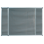 ZANZARIERA TELAIO ESTENS. GRIGIO 50X 50 MULTIDIREZ. MAURER FIBRA