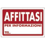 SEGNALETICA D'INFORMAZIONE "AFFITTASI" 30X20CM