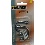 GANCI X EMBRASSE "CROMO" 30MM MAURER - CF. IN BLISTER 2 PZ.