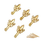 GANCI PER QUADRI GIGLIO PICCOLO ORO "ONE PRICE" MAURER - CF. BLISTER 5PZ