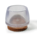 PUNTALI IN PVC TRASPARENTE C/FELTRO Ø16MM MAURER - CF. BLISTER 8PZ ( X AMAZON 10 PZ.)