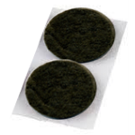 FELTRINO ADESIVO TONDO MARRONE Ø28MM MAURER - CF. BLISTER 6PZ