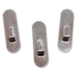 GANCI ADESIVI "INOX MINI" MAURER - CF. BLISTER 4PZ